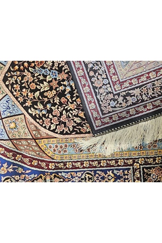 Makina İpek Seccade Mihrab Ve Vazo Desenli 80 120 Cm Çok Renkli