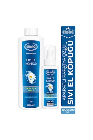 Ersağ Aparatlı Papatya Özlü Sıvı El Köpüğü 1 L + 500 ML