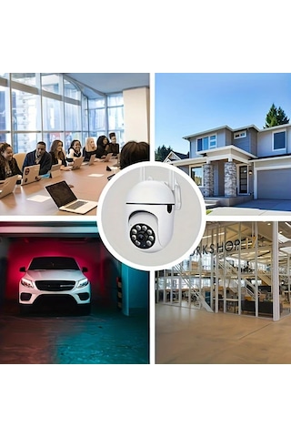 Xuweiwei 1080p Hd Kablosuz Wifi Güvenlik Kamerası White Pan Tilt Zoom Gece Görüşü İki Yönlü Ses Akıllı Hareket Takibi Ev İçi Kullanım