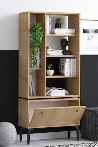 Decormet Fix Kitaplık Dec0056 Safir Meşe Çok Renkli