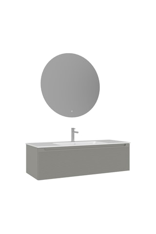 Orka Olbia 120 Cm Mat Kaşmir Banyo Dolabı Alt Modül Lavabo Kaşmir