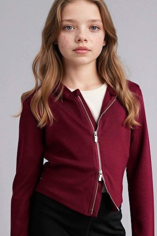 Defacto Fermuarlı Modal Hırka Kız Çocuk G9750a826spbr170 Bordo-br170