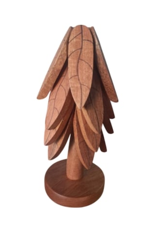 Homyl Yılbaşı Ağacı Bardak Altlıkları Sıcak Yemekler 4 Parça Set Diğer