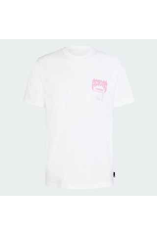 Adidas Whıte Erkek Günlük T-shirt Q12 Ts Death Jd0665 Beyaz