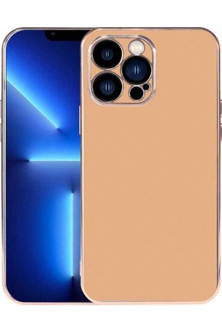 Apple Uyumlu iPhone 13 Pro Max Kılıf Zore Viyana Kapak Gold