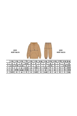 Fyk Kids Kız Çocuk 2'li Düz 0 Yaka Eşofman Takımı Gri - Siyah