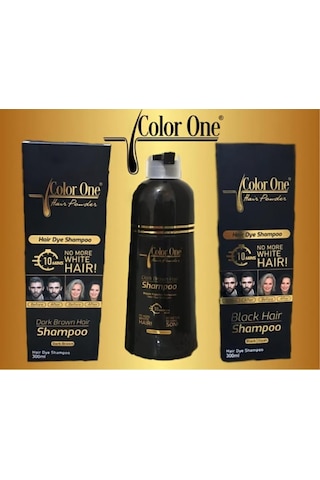 Color One Hair Saç Siyahlaştırıcı Koyu Kahve Boya Şampuan 300 ML