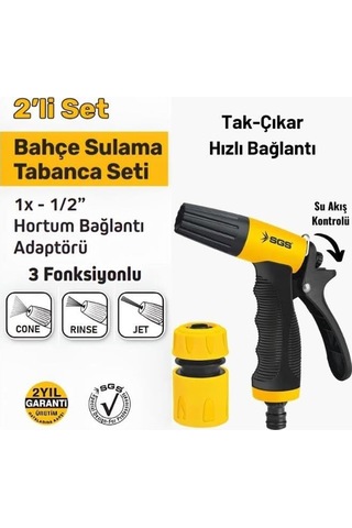 Sgs 4255 3 Fonksiyonlu 2 Parça Sulama Tabancası Sku: Smgstkd57e90db0c