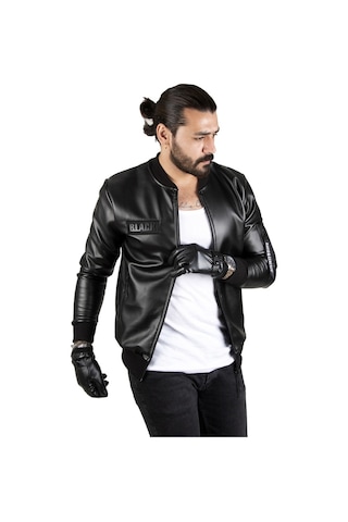 Deepsea Siyah Armalı Deri Kolej Mont 1820094 Siyah