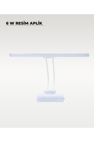 6w Beyaz Flüt Aplik 3200k Sarı Işık Beyaz
