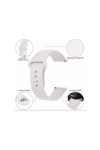 Huawei Watch Gt2 Gt3 42mm Uyumlu Kayış Renkli Jel Silikon Kordon 20mm