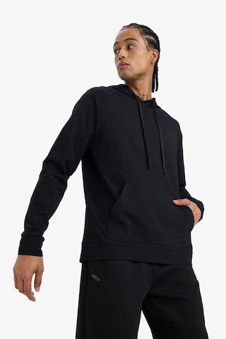 DeFactoFit Standart Fit Kapüşonlu Sporcu Sweatshirt D8014AX25SPBK81