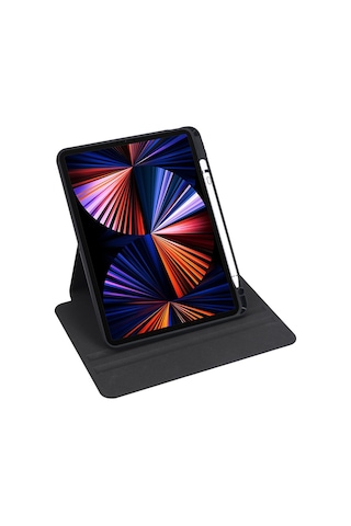 Apple Uyumlu iPad Pro 11 2021 3.nesil Kılıf Termik Arkası Şeffaf Smart Kapaklı Kalem Bölmeli T1
