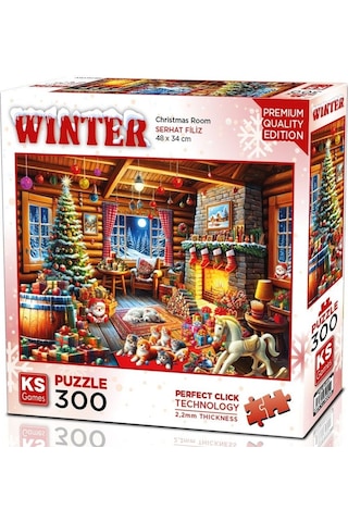 Ks Games 300 Parça Christmas Room Puzzle - Serhat Filiz - 19251