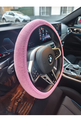 Replax Pembe Direksiyon Kılıfı Elastik 38 Cm Taşlı Diamond Pembe 1842052 Pembe