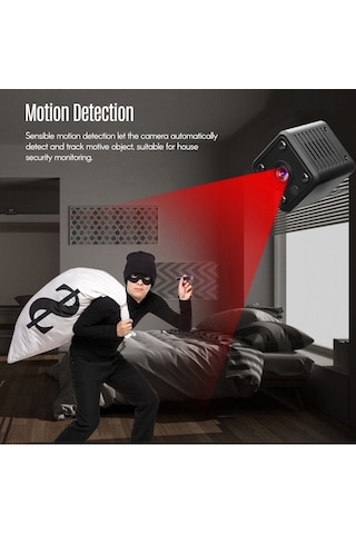 Samdoo 1080p Ultra Mini Gizli Kamera, 155 Geniş Açı, Ir Gece Görüşü, Hareket Algılama, Wifi, 128gb Destek, 360 Döner Tutucu, 300mah Batarya Diğer