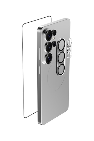 Samsung Uyumlu Galaxy S26 Ultra Raptic 2in1 Bundle Kit İz Bırakmayantemperli Ekran Ve Lens Koruyucu Set Şeffaf