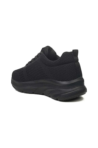 Parley 286-26 Anorak Anatomik Taban Bağcıklı Kadın Sneaker Siyah