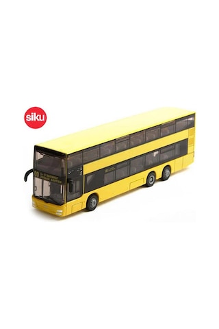 Siku 1884 Man Double-Decker Cıty Bus Metal Plastik Oyuncak Çift K