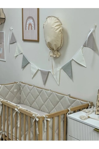 Mamibro Kumaş Bayraklı Işık Zinciri 166725422 Çok Renkli