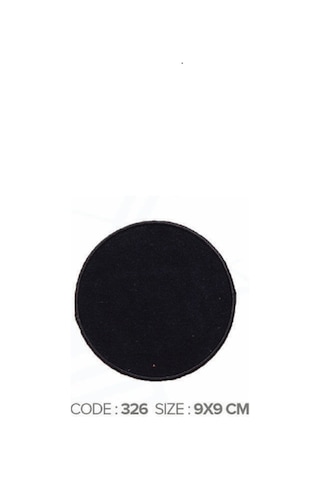 Ütü İle Yapışan Arma Patch Yama Modeli Siyah Çap:9cm 1 Adet - 691440715 Diğer