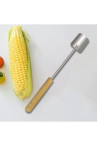 Homyl Manuel Mısır Soyucu Mutfak Aletleri Restoranlar Barbekü Ahşap Saplı