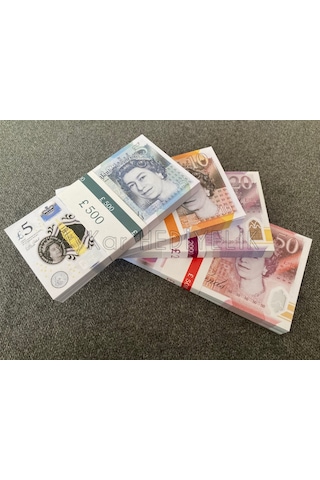 400 ADET KARMA 5-10-20-50 STERLİN BANKNOT POUND PARA GEÇERSİZ