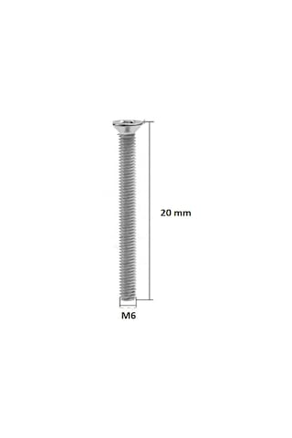 M6x20 Mm Yıldız Başlı Yhb Vida - 20 Adet