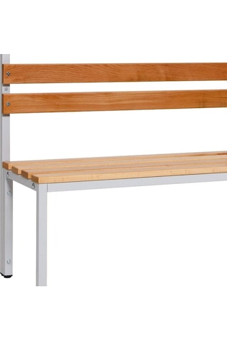 Ayakkabılıksız 4 Ayaklı Tek Taraflı Bank, Kanca Şeritli Bank, 5 Kanca, 100x43x170 Cm, Spor Bankı