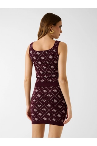 Guess Sarah 4g Büstiyer Triko Kadın Bordo Triko W4br0cz3jd2-f4t5