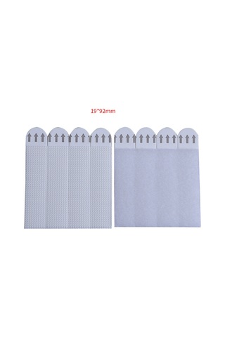 Yifomall 36 Çift 19x92mm Nylon Duvar Stickerı - Yokuşsuz Rakamcı, Bıçak Olmayan, Güçlü Yapışkan, Taşınabilir Magic Tape Örgü + Saç Yüzü Beyaz