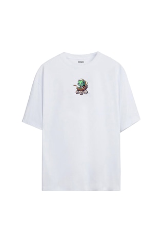 Ogc Bebek Zombi Oversize Unisex T-shirt Beyaz