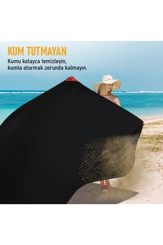 Haegs Cep Yer Örtüsü, Piknik Örtüsü Kamp Matı, Plaj Yer Örtüsü, Su Geçirmez, Kum Tutmaz, Hızlı Kurur, Hafif, Katlanabilir İnce Zemin Örtüsü Outdoor Açık Hava Kamp Yürüyüş Seyahat İçin - El Askılı - 150-150cm - Pembe