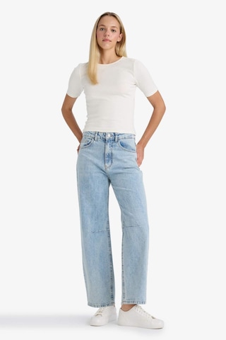 Defacto Barrel Fit Normal Bel Bilek Boy Jean Yıkamalı Pantolon F6102ax25aunm39 Mavi