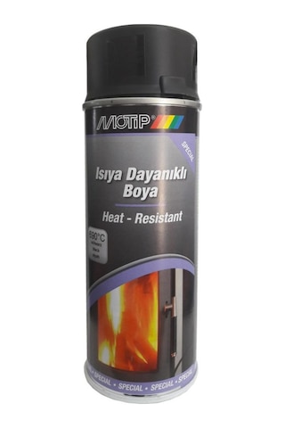 Motip 690°C Isıya Dayanıklı Sprey Boya Mat Siyah 400 ML Motip 690°C Isıya Dayanıklı Sprey Boya Mat Siyah 400 ML