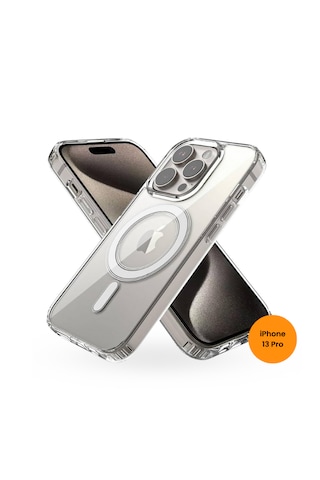 Teknoway Apple, Uyumlu iPhone 13 Pro Magshield Kılıf Şeffaf