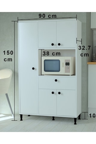 Mobilique Bergama 90 CM Kiler Dolabı