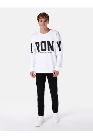 Colin's Colins Beyaz Erkek Sweatshirt Beyaz