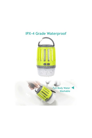 Lemestar Sarı Usb Şarjlı Dışarıda Kamp Için Led Işık Ve Elektrik Şoku İle Haşere Öldürücü, Ipx4 Su Geçirmez, Çok Amaçlı Kullanım