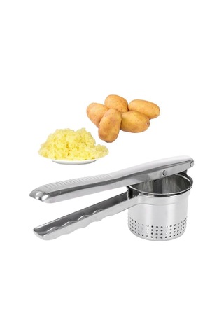 Paslanmaz Çelik Manuel Patates Ezici Ve Püre Makinesi Limon Sıkacağı Portakal Sıkacağıgümüş