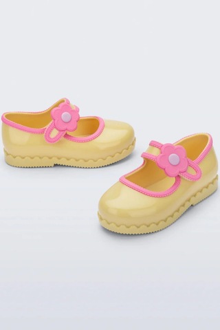Melissa Mini Kız Bebek Hip Ballerina Renkli Sarı Şık Ayakkabı-14713