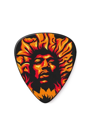 Jim Dunlop Jhp14hv '69 Psych Series Voodoo Fire Guitar Pick 6lı Pena