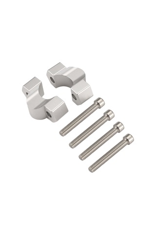 Xurunkeji Bmw F900gs Adventure F900 Gs Adv 2023-,b İçin Motosiklet Aksesuarları Gidon Yükseltici Sürükleme Gidonu Kelepçesi Uzatma Adaptörü Gümüş