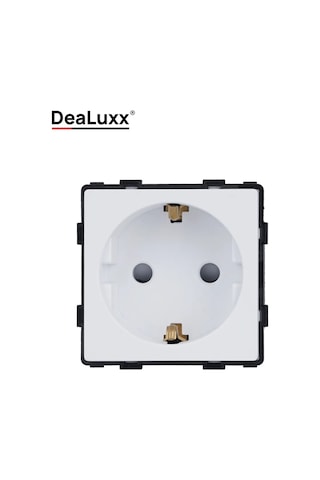 Dealuxx Kablosuz Topraklamalı, Çerçevesiz, Beyaz Elektrik Prizi 196498999