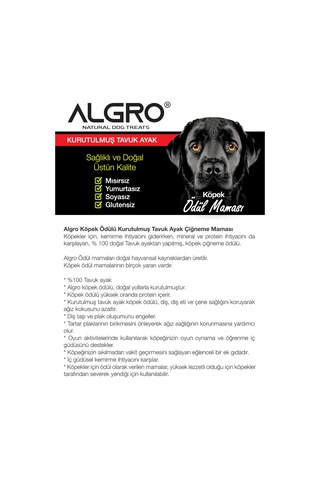 Algro Tavuk Ayak Köpek Çiğneme Maması 2 x 150 G