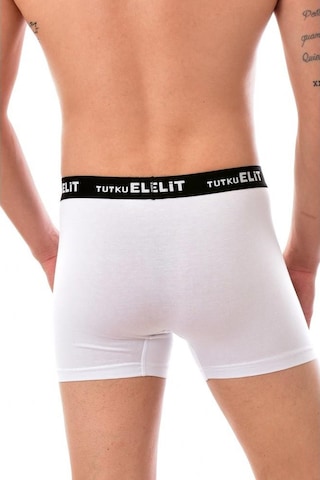 6'lı Tutku Elit Modal Elastan Spor Boxer Beyaz