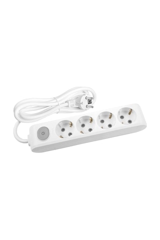 Viko Multi-let 4'lü Grup Priz Anahtarlı Topraklı Çocuk Korumalı 2 Metre Beyaz - 90117402