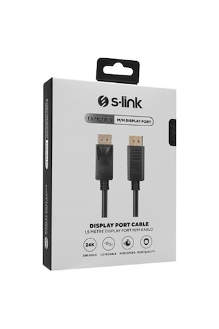 S-link Sw-sgg030 1.5m Display Port M-m Kablo S-link Sw-sgg030 1.5m Display Port M-m Kablo