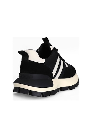 Lufian 122230053 Tatum Kadın Hakiki Deri Klasik Sneaker Siyah Siyah