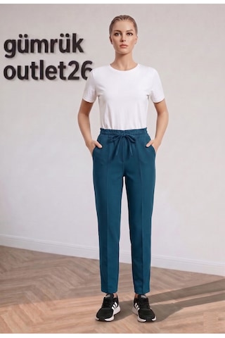 Zeze Kadın İpli Pantolon Yeşil